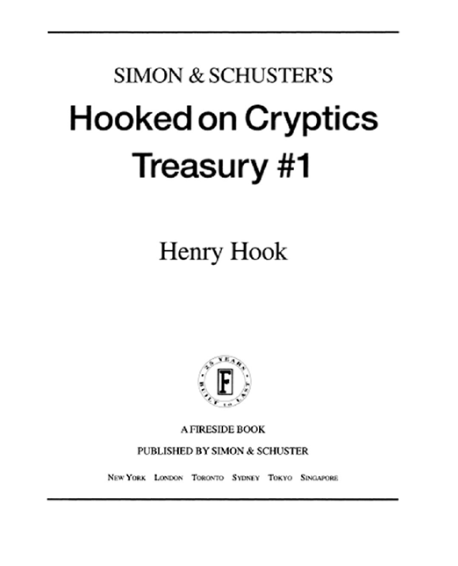 Simon & Schuster Hooked on Cryptics Treasury #1